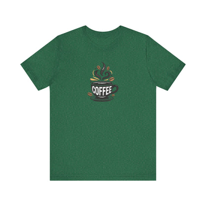 Coffee Embroidered T-Shirt | Caffeine Lover Streetwear Tee