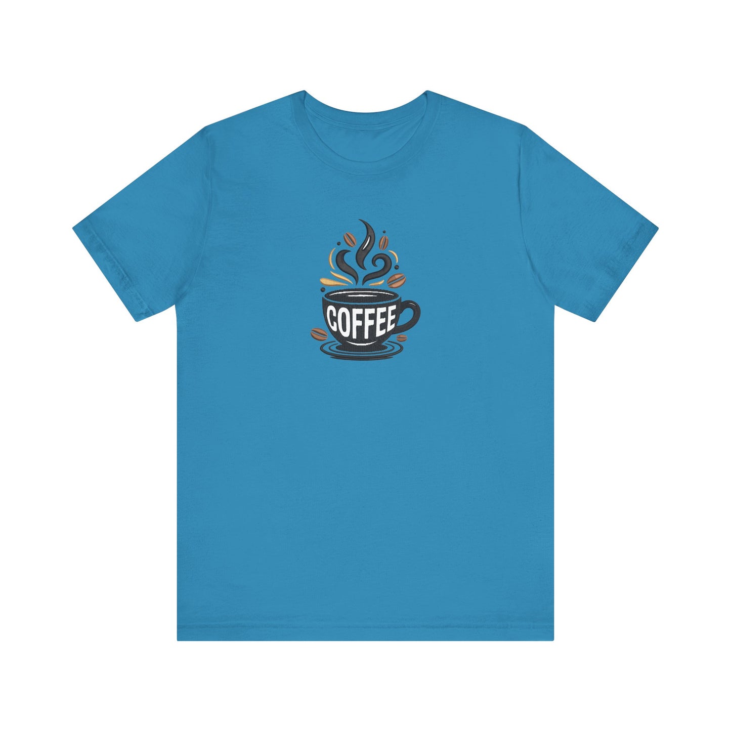 Coffee Embroidered T-Shirt | Caffeine Lover Streetwear Tee