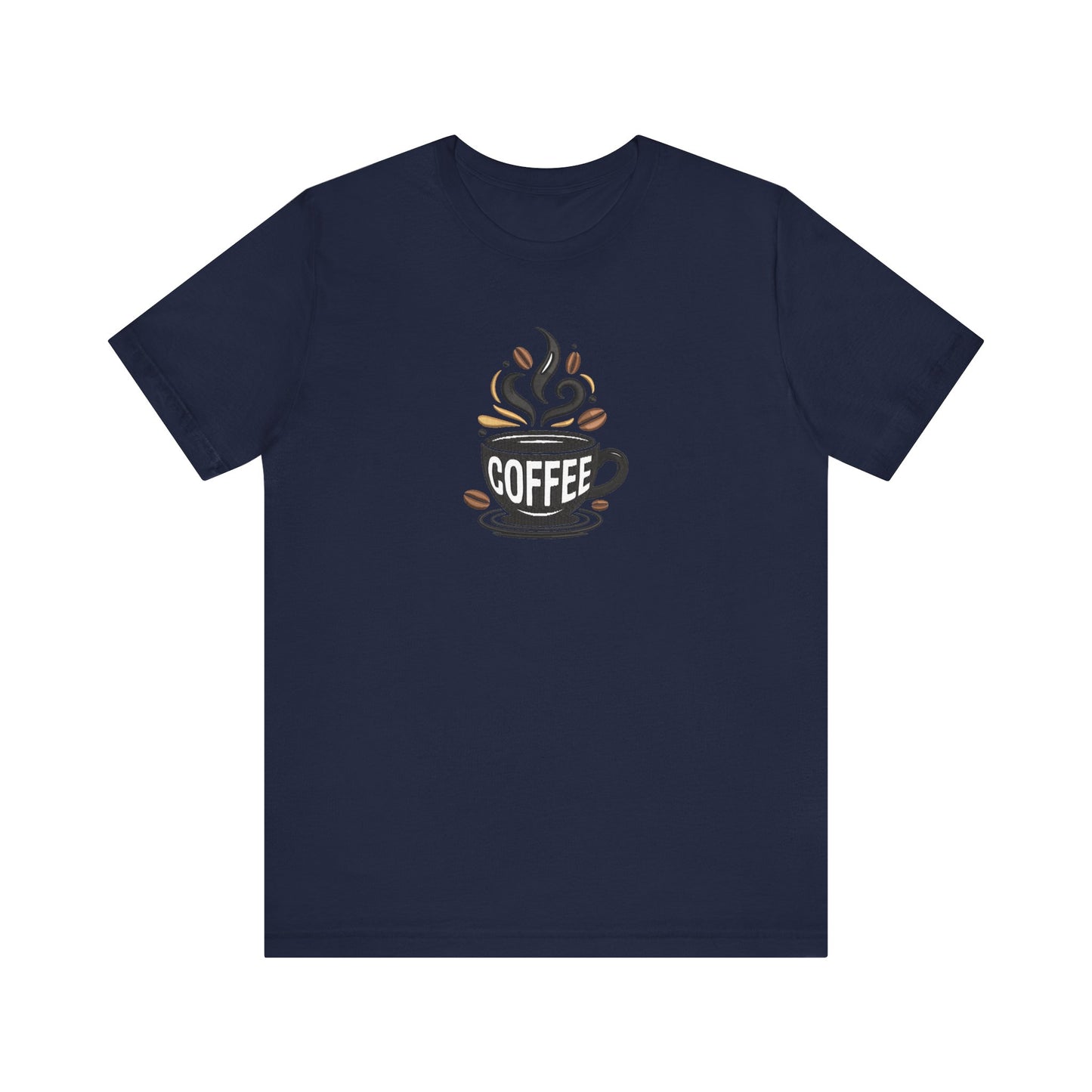 Coffee Embroidered T-Shirt | Caffeine Lover Streetwear Tee