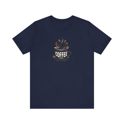 Coffee Embroidered T-Shirt | Caffeine Lover Streetwear Tee