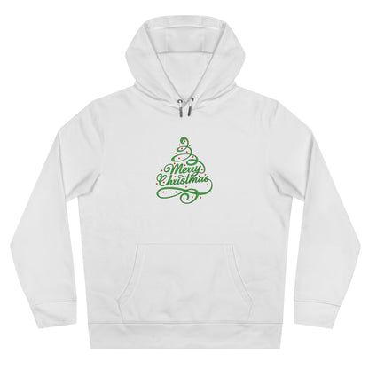 Merry Christmas Tree Embroidered Hoodie | Festive Holiday Streetwear Pullover
