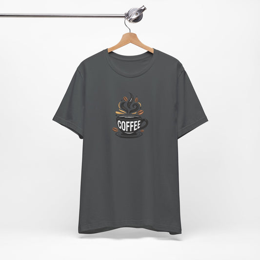 Coffee Embroidered T-Shirt | Caffeine Lover Streetwear Tee