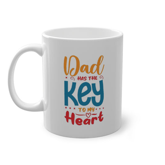 Dad Has The Key To My Heart Mug | Father’s Day Gift Mug