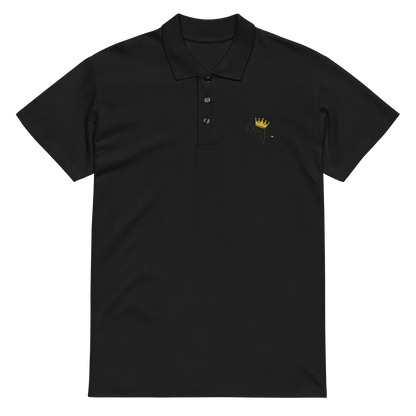 King Embroidered Polo Shirt | Crown Streetwear Casual Fit