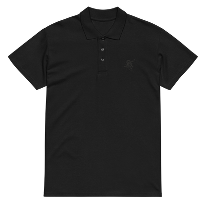 Samurai Warrior Embroidered Polo Shirt | Japanese Streetwear Casual Top