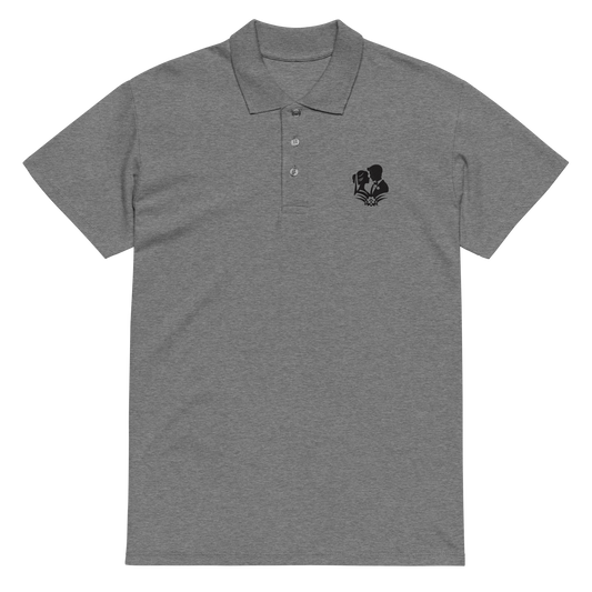 Bride and Groom Wedding Embroidered Polo Shirt | Romantic Couple Streetwear Top