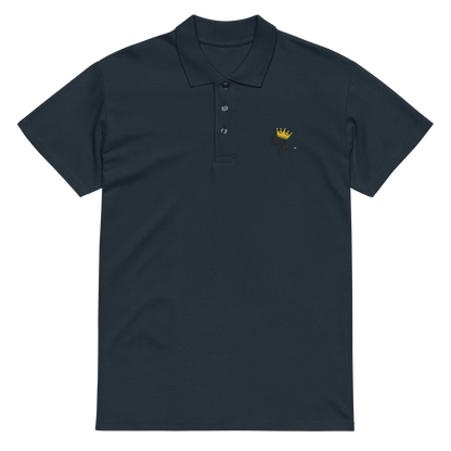 King Embroidered Polo Shirt | Crown Streetwear Casual Fit