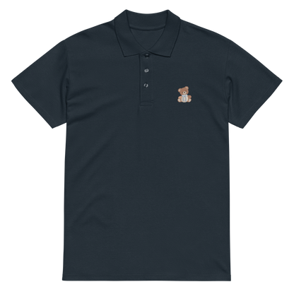 Teddy Bear Embroidered Polo Shirt | Cute Casual Streetwear Top
