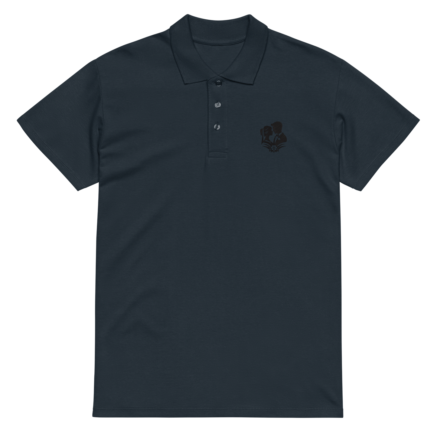 Bride and Groom Wedding Embroidered Polo Shirt | Romantic Couple Streetwear Top